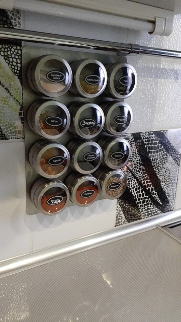 Magnetic Spice Jars With Rack photo review