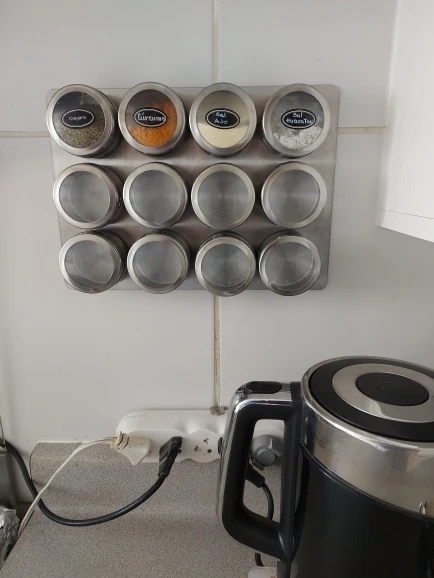 Magnetic Spice Jars With Rack photo review