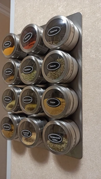 Magnetic Spice Jars With Rack photo review