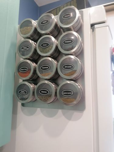 Magnetic Spice Jars With Rack photo review