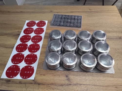 Magnetic Spice Jars With Rack photo review