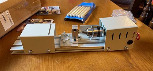 Mini Woodworking Lathe photo review