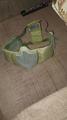 Tactical Foldable Mesh Mask With Ear Protection photo review