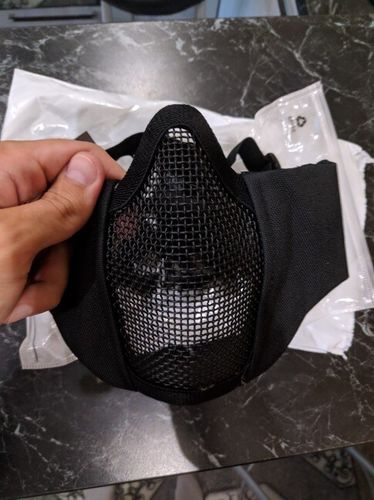 Tactical Foldable Mesh Mask With Ear Protection photo review