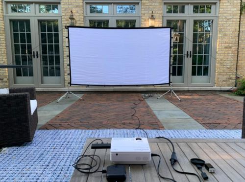 Outdoor Projector Screen (Up To 150 Inches) photo review