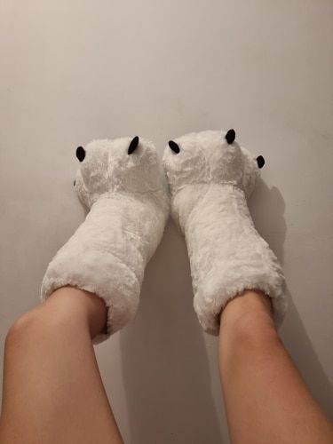 Oversized Bear Claw Winter Slippers photo review