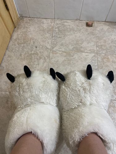 Oversized Bear Claw Winter Slippers photo review