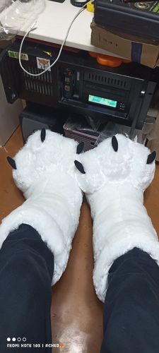 Oversized Bear Claw Winter Slippers photo review