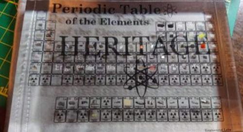 Periodic Table Display With Real Elements photo review