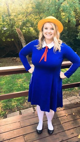 Peter Pan Collar Dress - Ms Frizzle Costume photo review