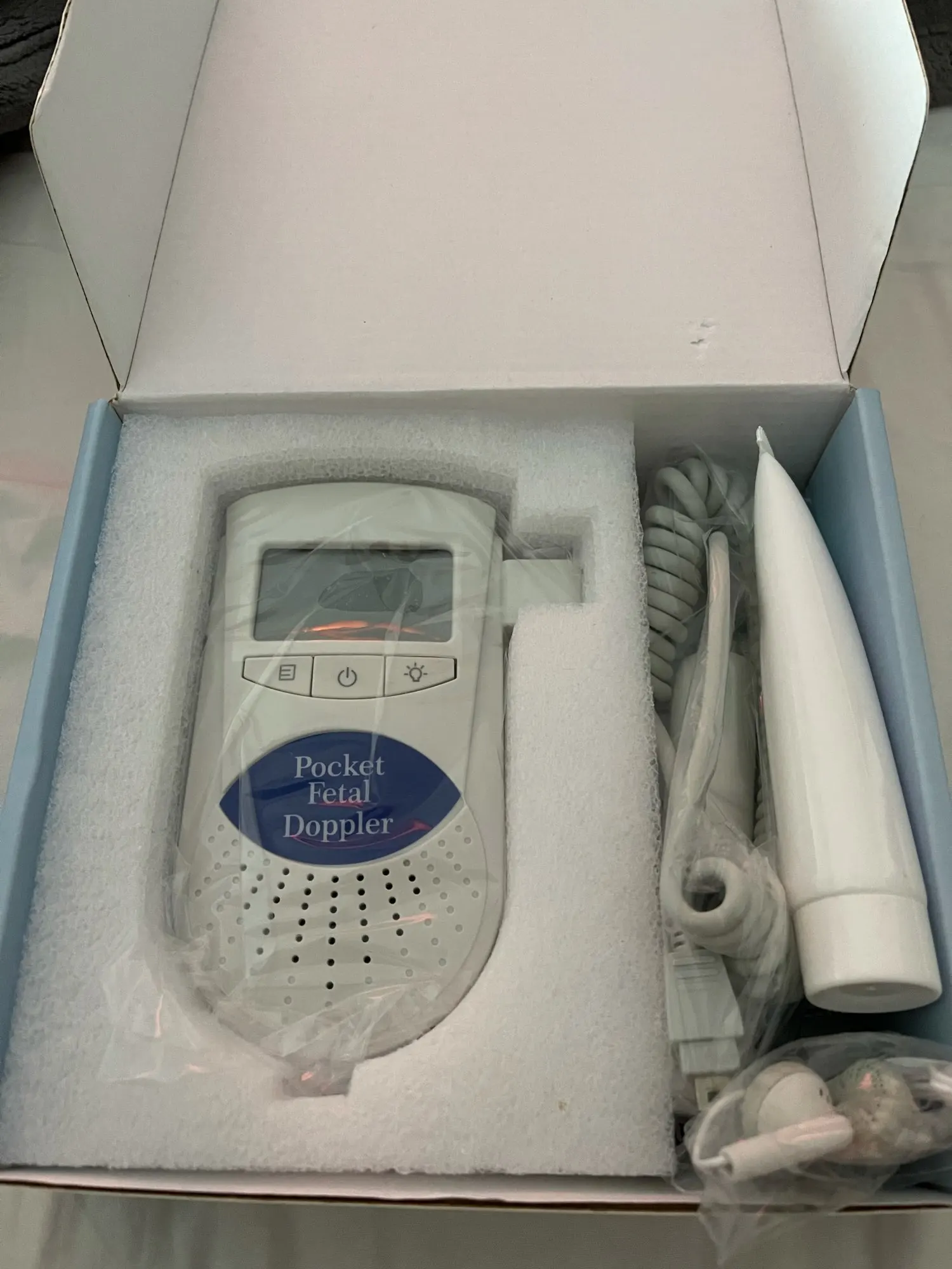 Portable Baby Heartbeat Monitor Pocket Fetal Doppler photo review