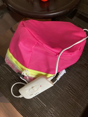 Portable Hooded Hair Dryer Heat Cap Streamer photo review