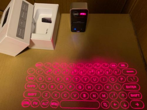 Portable Laser Projection Keyboard photo review