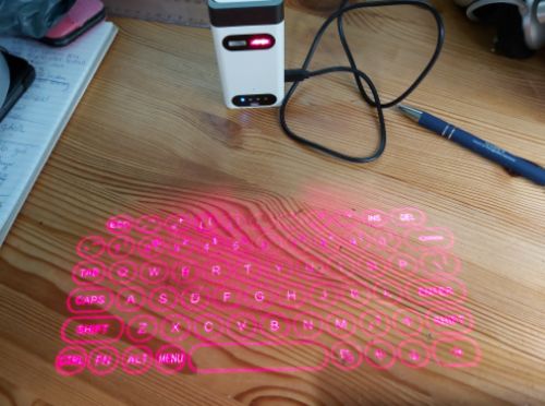 Portable Laser Projection Keyboard photo review