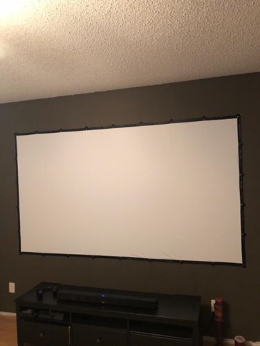 Portable Outdoor Movie Projector Screen - 150" photo review