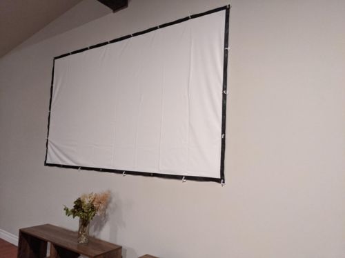 Portable Outdoor Movie Projector Screen - 150" photo review