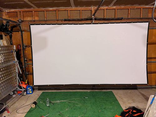 Portable Outdoor Movie Projector Screen - 150" photo review