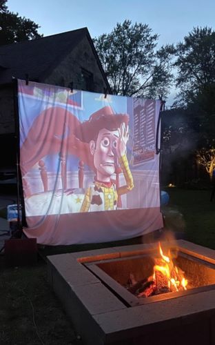 Portable Outdoor Movie Projector Screen - 150" photo review