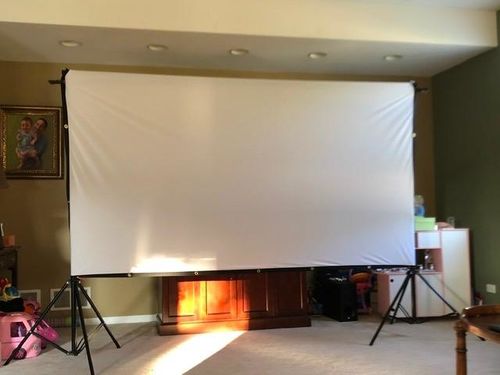 Portable Outdoor Movie Projector Screen - 150" photo review