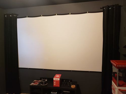 Portable Outdoor Movie Projector Screen - 150" photo review