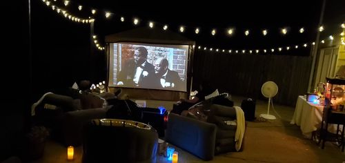 Portable Outdoor Movie Projector Screen - 150" photo review