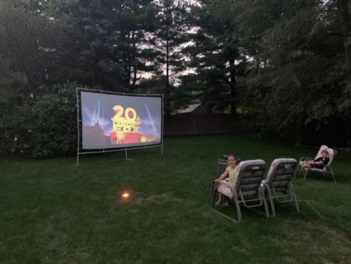 Portable Outdoor Movie Projector Screen - 150" photo review