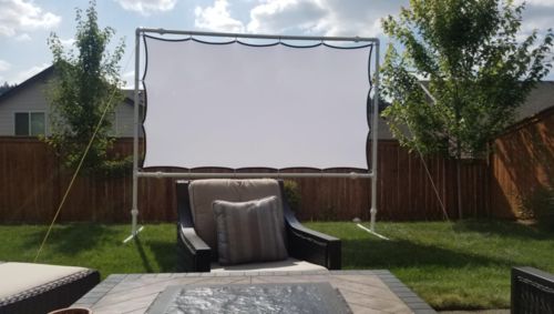 Portable Outdoor Movie Projector Screen - 150" photo review