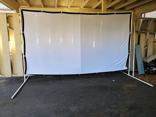 Portable Outdoor Movie Projector Screen - 150" photo review