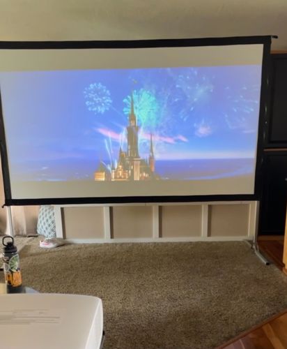 Portable Outdoor Movie Projector Screen - 150" photo review