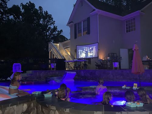 Portable Outdoor Movie Projector Screen - 150" photo review