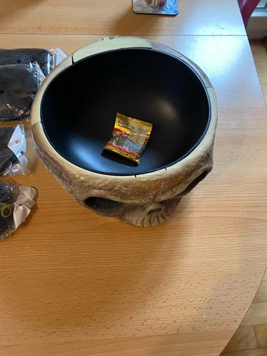 Pumpkin Candy Bowl With Creepy Moving Skeleton Hand photo review