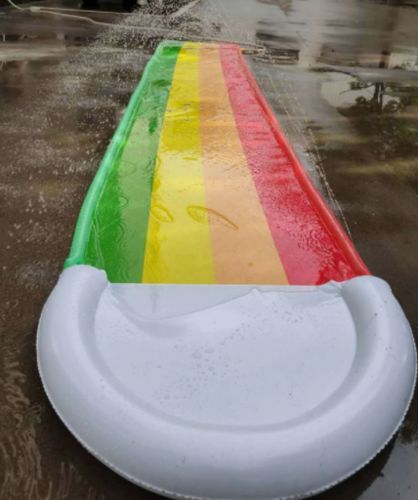 Rainbow Lawn Water Slip N Slide photo review