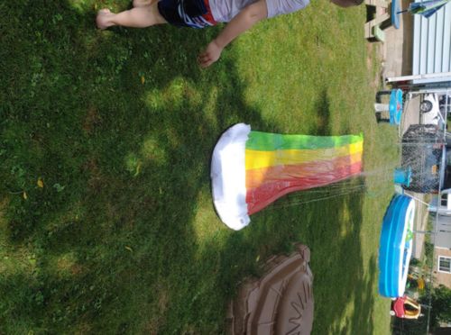 Rainbow Lawn Water Slip N Slide photo review