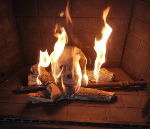 Reusable Ceramic Human Skull Flame Fireproof Logs For Bonfires, Fireplaces, Fire Pits, Gothic Flame photo review