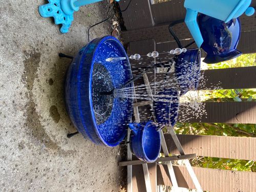 Solar Powered Bird Bath Water Fountain Pump - Garden And Pond photo review