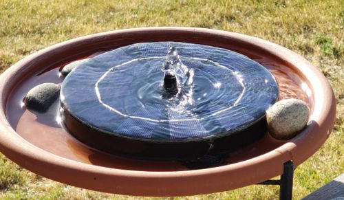 Solar Water Pond Fountain Garden photo review