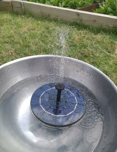 Solar Water Pond Fountain Garden photo review