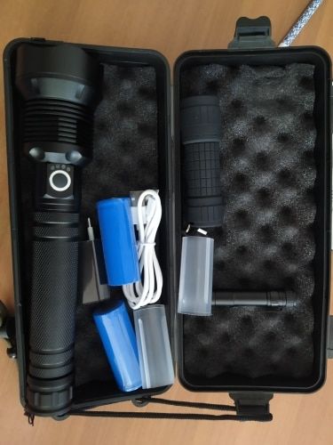 Tactical Led Flashlight 90000 Lumens Rechargeable Brightest photo review