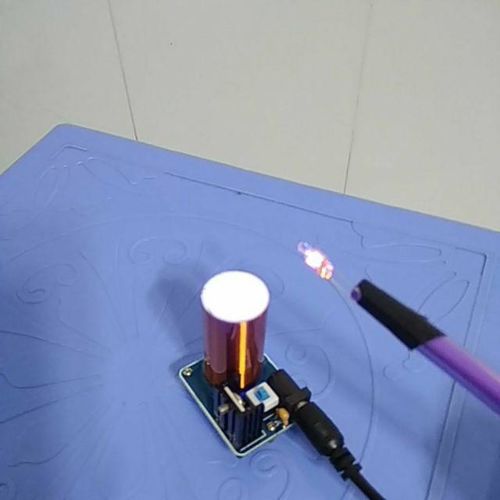 Tesla Coil Test Bench Wireless Transmission Experiment Desktop Toy Model photo review