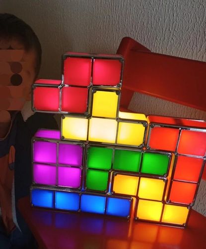 Stapelbare Tetris-LED-Nachtlampe photo review