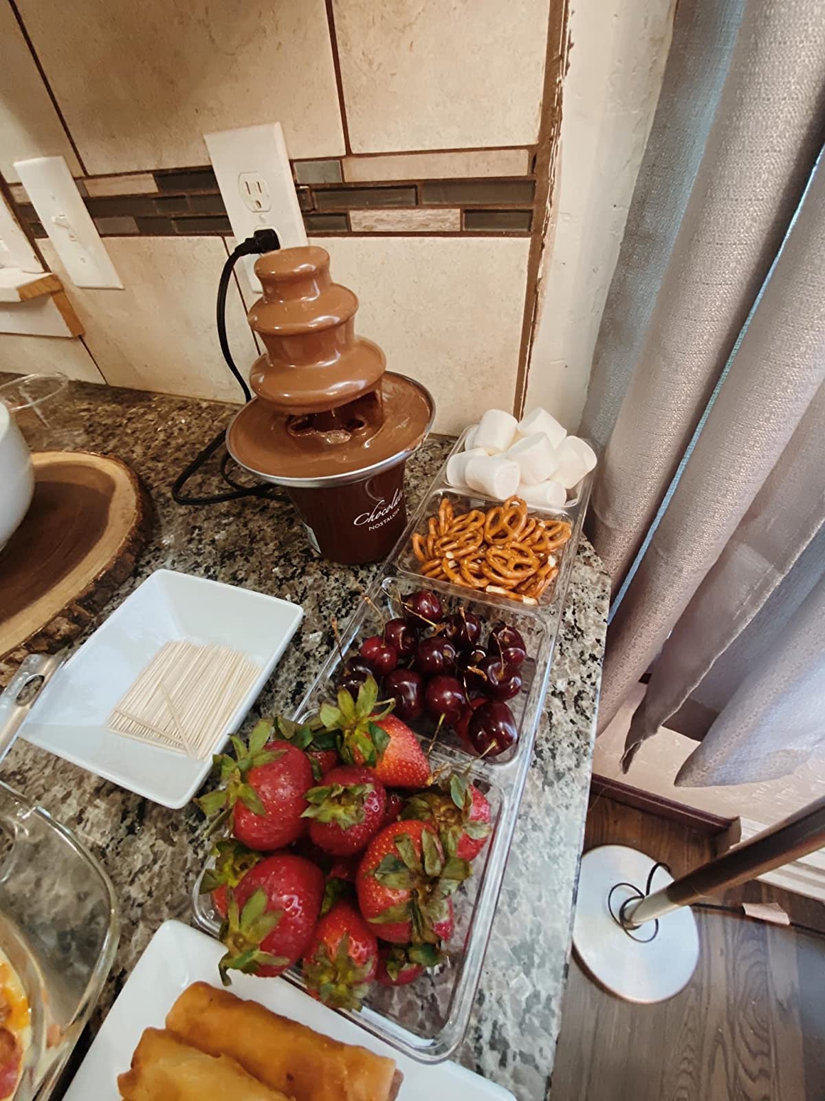 Chocolate Fondue Fountain Assemble 3 Tiers photo review