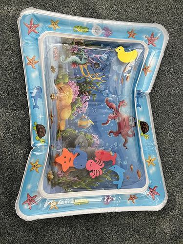 Tummy Time Water Mat - Baby Inflatable Aquarium Water Mat Toy photo review