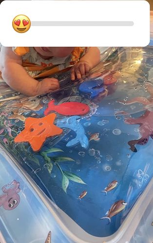 Tummy Time Water Mat - Baby Inflatable Aquarium Water Mat Toy photo review