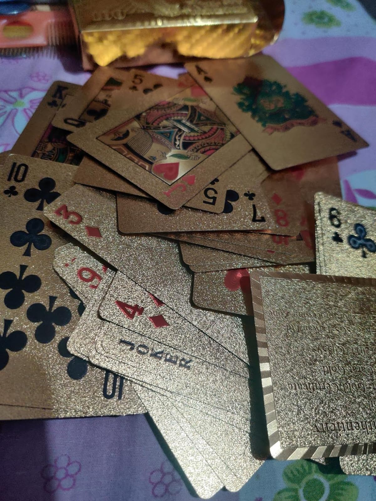 Waterproof Golden Playing Durable Cards photo review