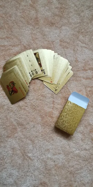 Waterproof Golden Playing Durable Cards photo review