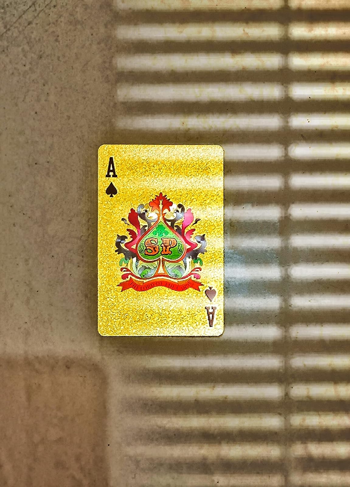 Waterproof Golden Playing Durable Cards photo review