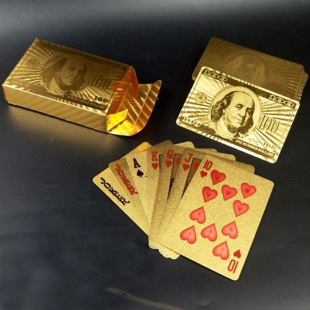 Waterproof Golden Playing Durable Cards photo review