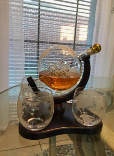 Whiskey Globe Decanter photo review