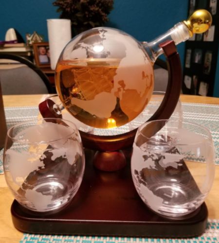 Whiskey Globe Decanter photo review