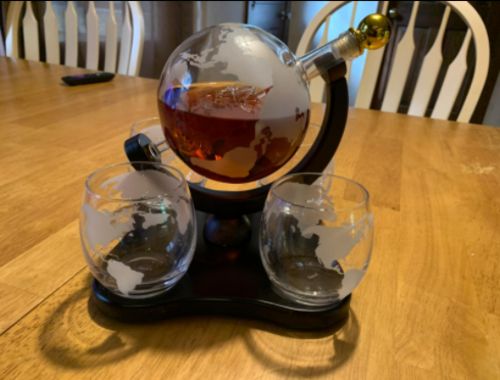 Whiskey Globe Decanter photo review